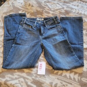 Women's Blue Modest Boot Cut Jeans